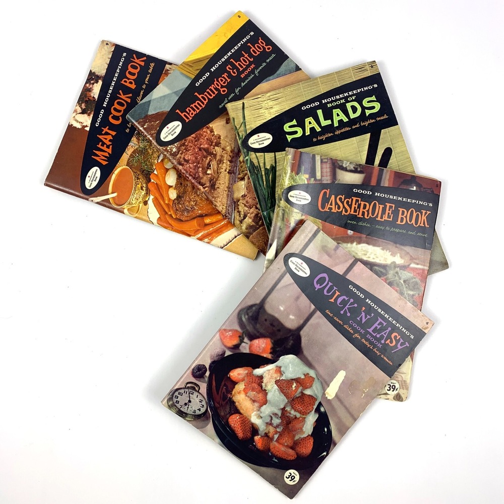 VTG MCM Good Housekeeping Cook Book Lot of 5 Quick n Easy Casserole Salads SEE‎